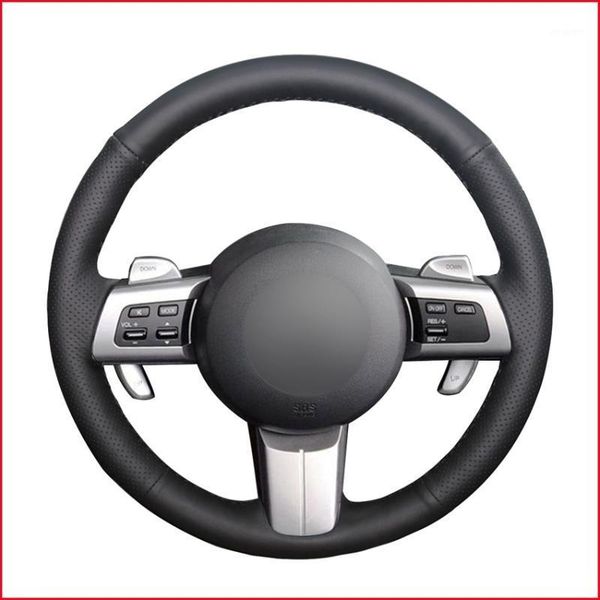 

steering wheel covers mewant black genuine leather cover for mx-5 miata 2009-2013 rx-8 cx-7 2007 2008 20091
