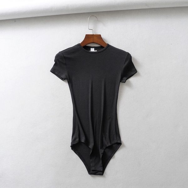 

gj6fh spring neck jumpsuit short-sleeved small round neck jumpsuit women's clothing spring new fashion short-sleeved small round new fa, White