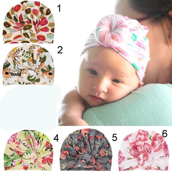 Cappello neonato Accessori per neonati Cute Infant Girl Boys Toddler Comodo Bowknot Hospital Flamingos Cap Beanie Caps colorati Kids