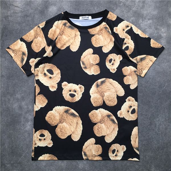 

new luxury classic 2021 male doll t-shirt hip shirt skateboard street cotton t-shirts kenye s-xxl # e10 qquf, White;black