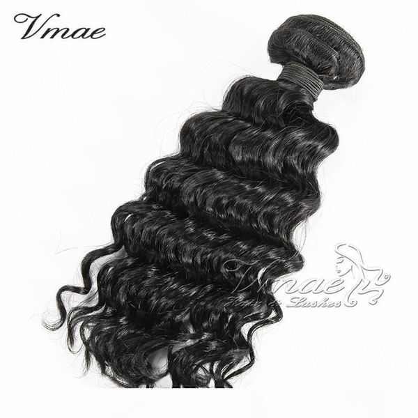 

indian deep wave virgin human hair natural color 10 to 28 inch 100g piece 3 pieces unprocessed human hair wave vmae hair, Black