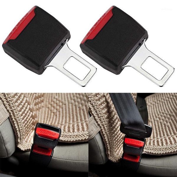 

1pcs creative black car seat belt clip extender safety seatbelt lock buckle plug thick insert socket1