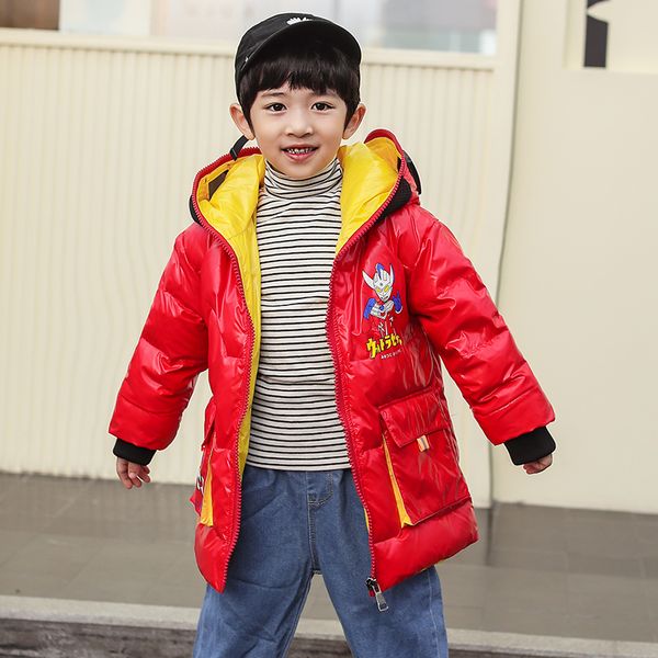 

children down jacket kids boys white duck down jacket waterproof windproof snowproof children warm coat bright face down jacket, Blue;gray