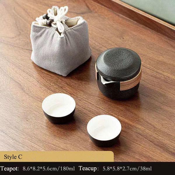 

lewu керамический чайник с 2 чашками чайных наборов портативный туристический офис чай набор питьевой программы jullgri ffshop2001