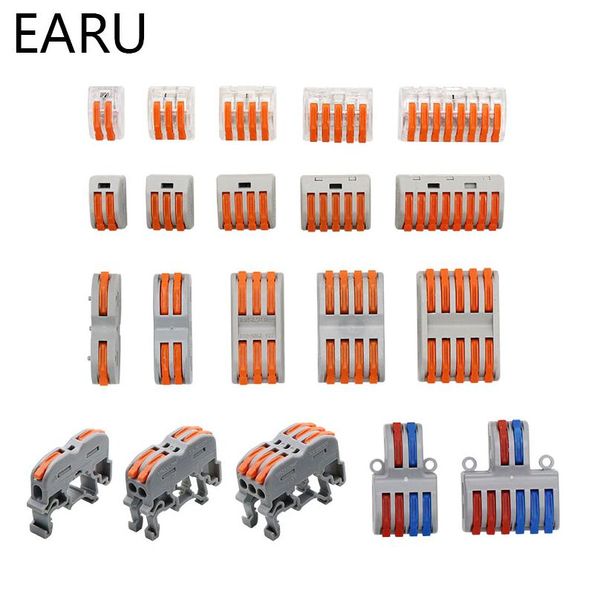 

mini fast wire cable connectors universal compact conductor spring splicing wiring connector push-in terminal block spl wmtrzm