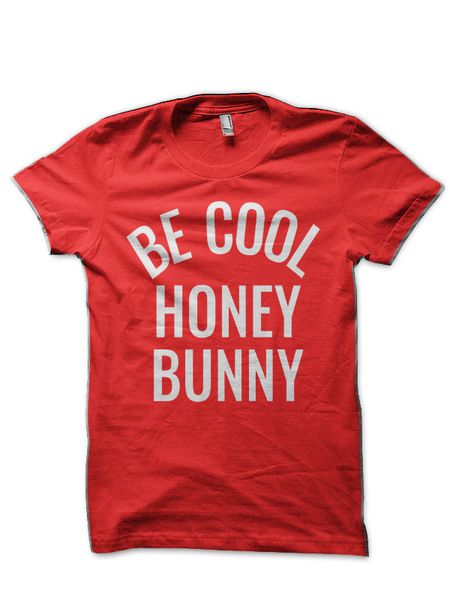 

be cool honey bunny красный балахон дизайнеров футболки толстовка