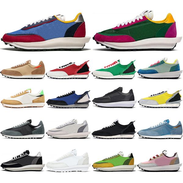 

ldv waffle daybreak men running shoes bright citron varsity blue pine green gusto chunky dunky daybreak women mens sports sneakers 36-45