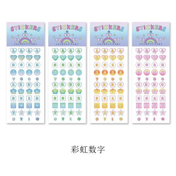 

new self adhesive sticker rainbow ribbon series decorative diary scrapbook self adhesive diy stationery sticker aesthetics new wmtxic