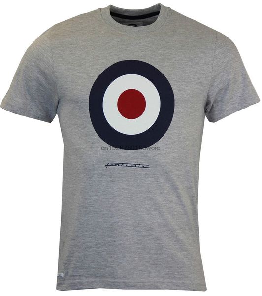 

lambretta target grey t shirt round neck short sleeves t shirt bottoming t shirt casual fashion sport hooded sweatshirt hoodie