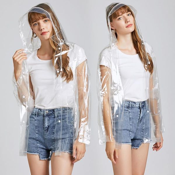 

freesmily женщины ясно дождевик ева водонепроницаемый дождя куртку пальто с отстегивающимся капюшоном freesmily женщины офис bbyfsr bdehome