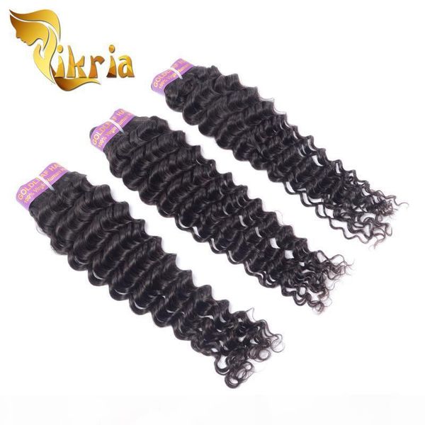 

deep wave virgin human hair weaves 4 bundles unprocessed brazillian peruvian indian malaysian deep wave hair extensions natural black