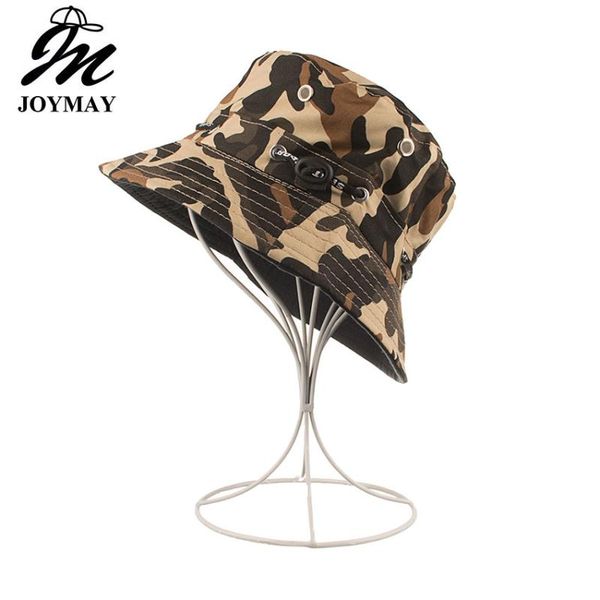 

joymay 2020 new arrival spring summer camouflage bucket hat outdoor leisure hat yf011, Blue;gray