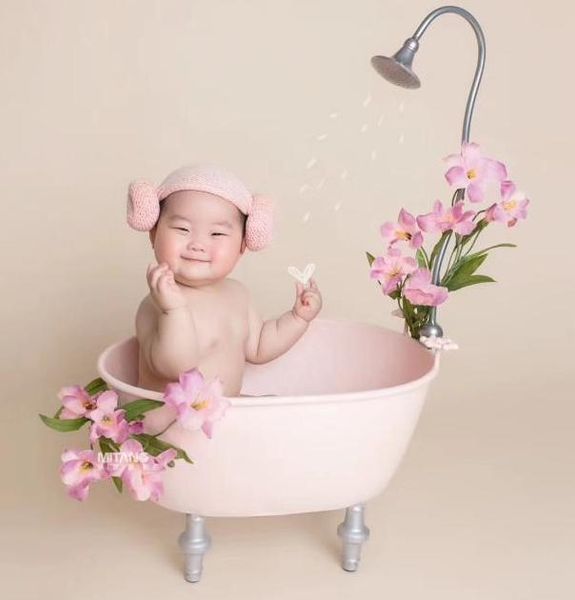 

mats born pography props bathtub 100 days full moon iron art baby