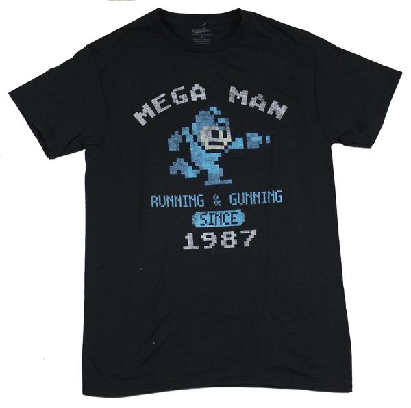 

mega man t shirt megaman running and gunning since 1987 image cartoon t shirt men new fashion tshirt sport hooded sweatshirt hoodie