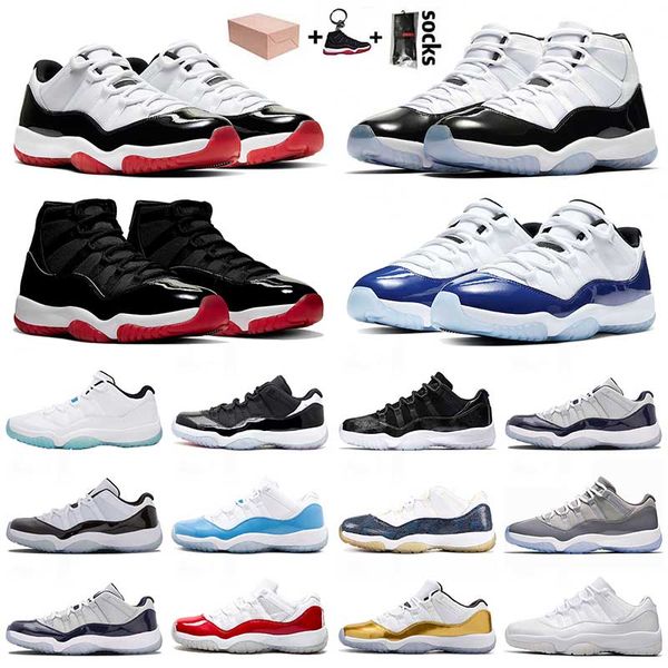 

11 11s jumpman men women basketball shoes satin jordan retro white bred concord blue gamma blue sports sneakers 36-47, White;red