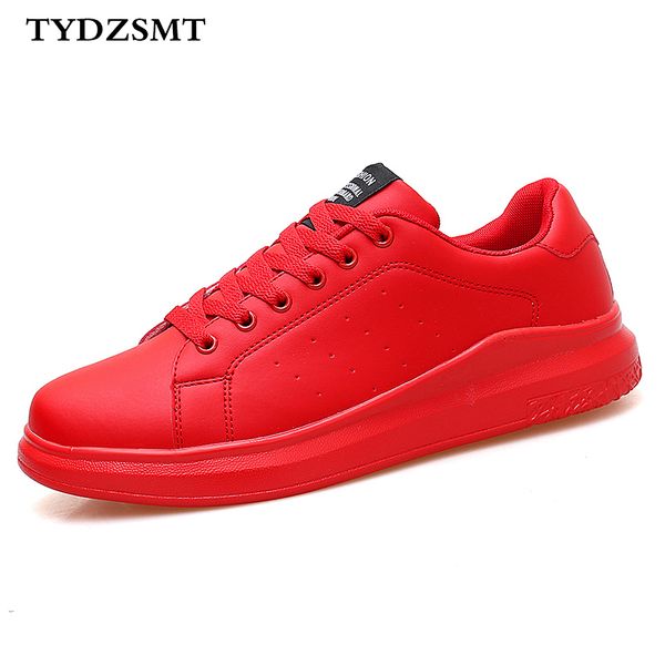 

tydz 2020 women vulcanized shoes sneakers couple lace-up red basket shoes breathable walking sewing woman white casual flat 1020, Black;white
