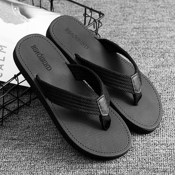 

men slippers flat sandals flip flops casual shoes summer comfortable beach anti-slip plus size zapatos de hombre1, Black