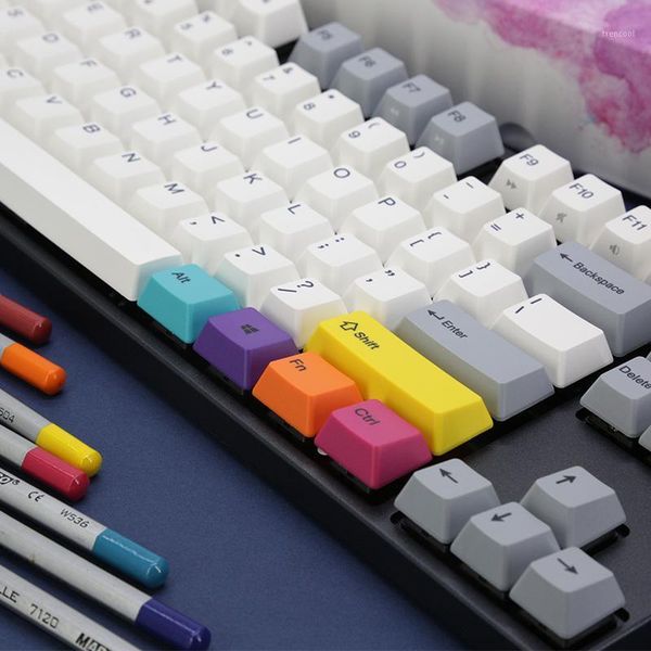 

keyboards varmilo va87m vintage days+cmyk wired mechanical keyboard white led cherry mx switch cmyk1