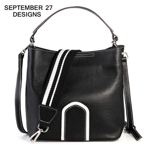 

genuine leather fashion lady handbags head layer cowhide women shoulder design female messenger crossbody bags