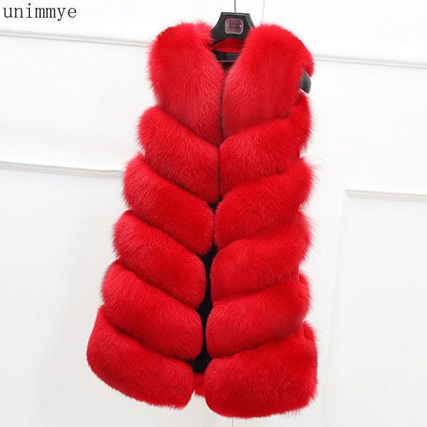 

women new faux fur vest autumn winter fashion slim leather vests waistcoats warm sleeveless fur vest jacket plus size y17, Black
