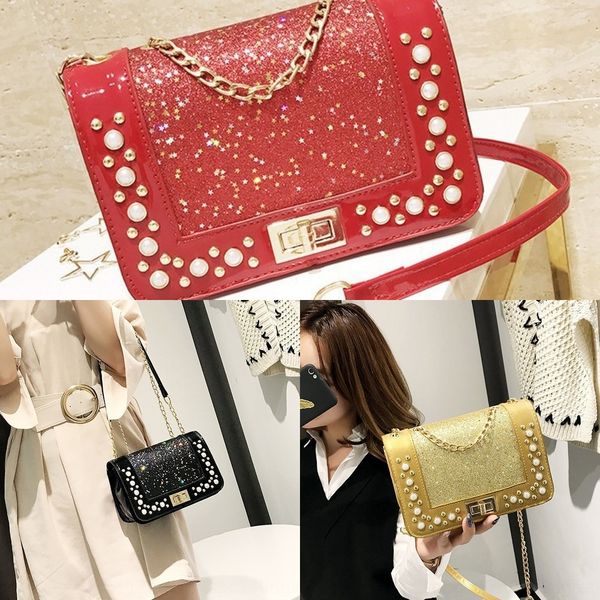 

mznwq women's women's fashion shoulder square small mobile phone sequins small square mobile phone versatile fashion new single sh