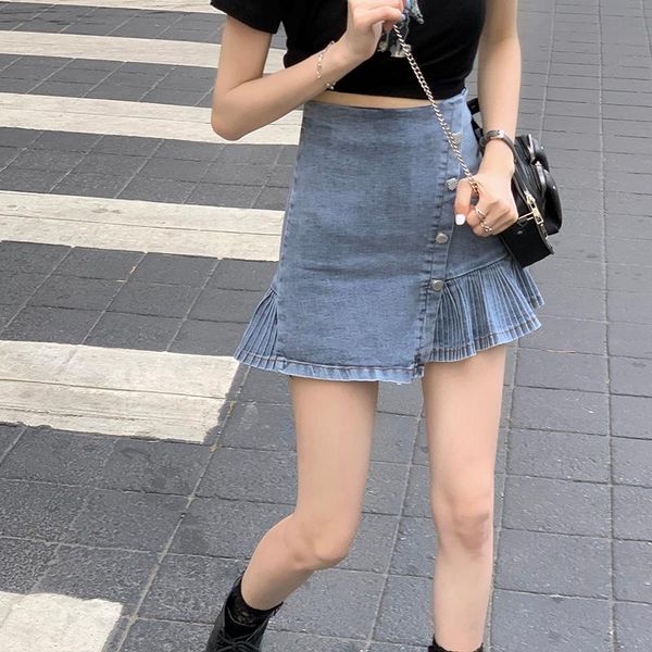 

2020 autumn and winter new high waist slim design fishtail shorty girl skirt, Black