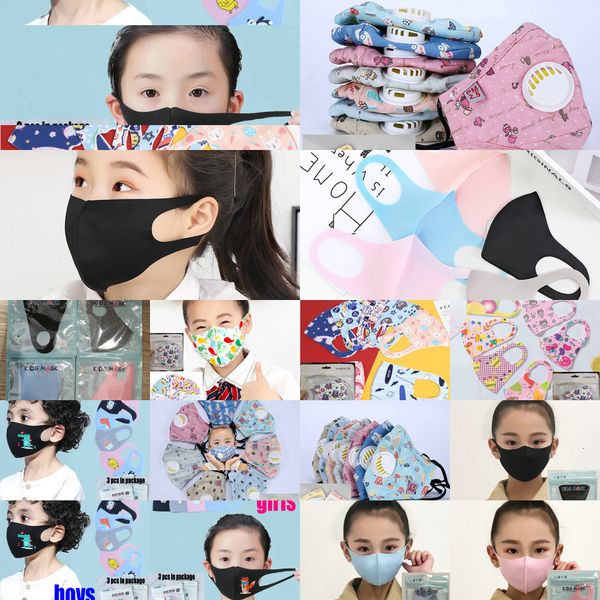 

face ice 4-12y ship fast kids mask designer silk reusable washable children cartoon cotton mask a6yua6yu wqnu