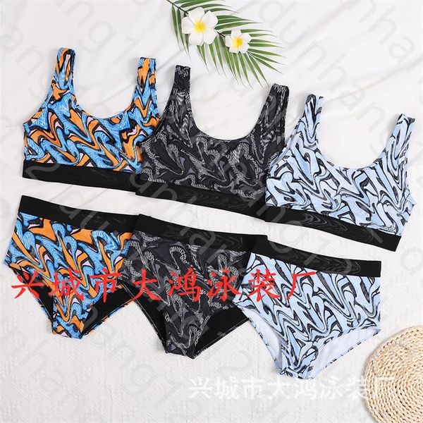 

new split swimsuit bikini sports suit swimsuit with tag dahong swimsuit factory, White;black