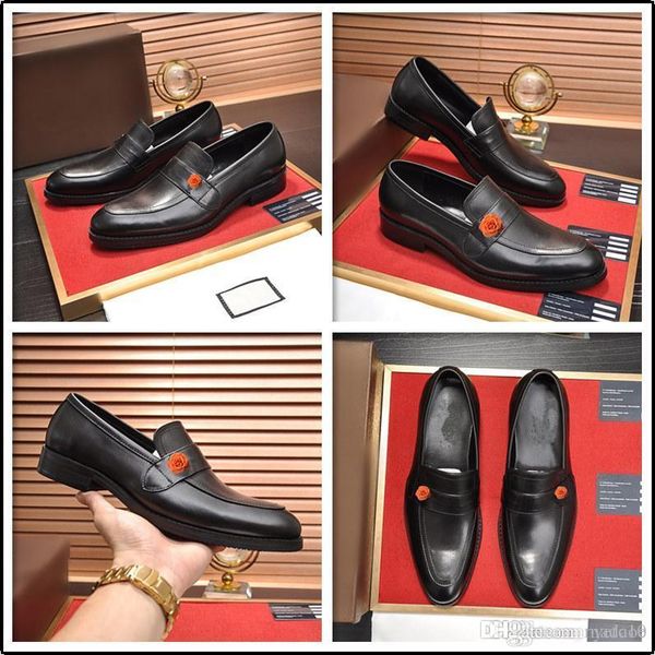 

c6 2018 new fashion spring autumn men dress shoes luxury men leather shoes lace-up british style pointed toe male shoes solid 33, Black