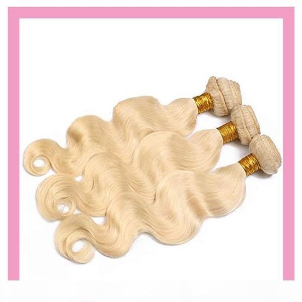 

raw virgin indian hair 613 blonde body wave 3 bundles human hair 613# color body wave 3 pieces one set air extensions wholesale 9a grade, Black