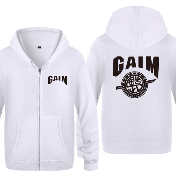 

kamen rider gaim hoodies men 2018 men's fleece zipper cardigans hooded sweatshirts sport hooded sweatshirt hoodie