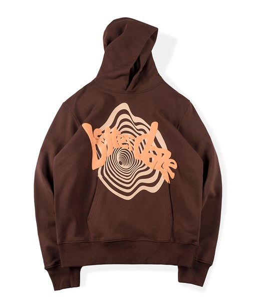 

22ss hoodie sweatshirt brown men women letter printed heavy fabric grey hooded sweatshirts pullovers, Black