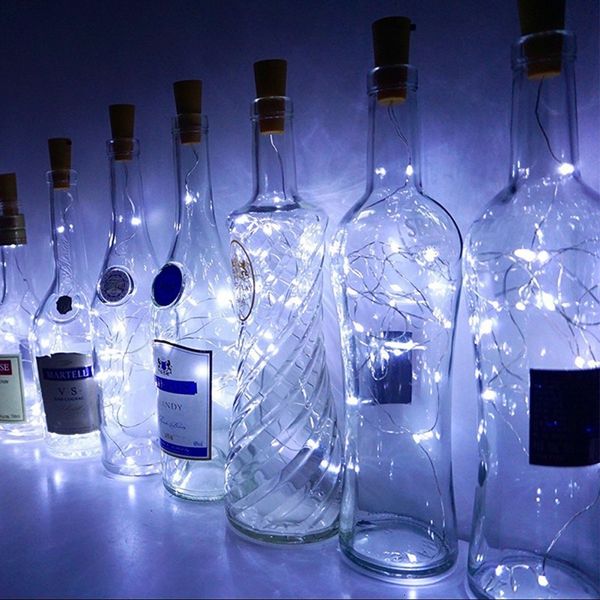 

factory price wine copper 10led bottle cork 20led lamp wire string for diy christmas halloween wedding festival party st