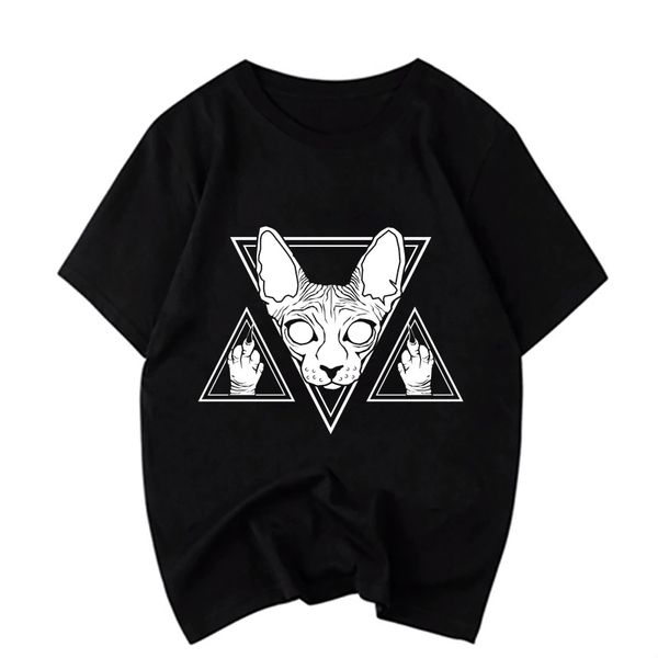 

sphynx cat showing you middle fingers kawaii fashion black tshirt fashion boyfriend gift new sport hooded sweatshirt hoodie men t shirt