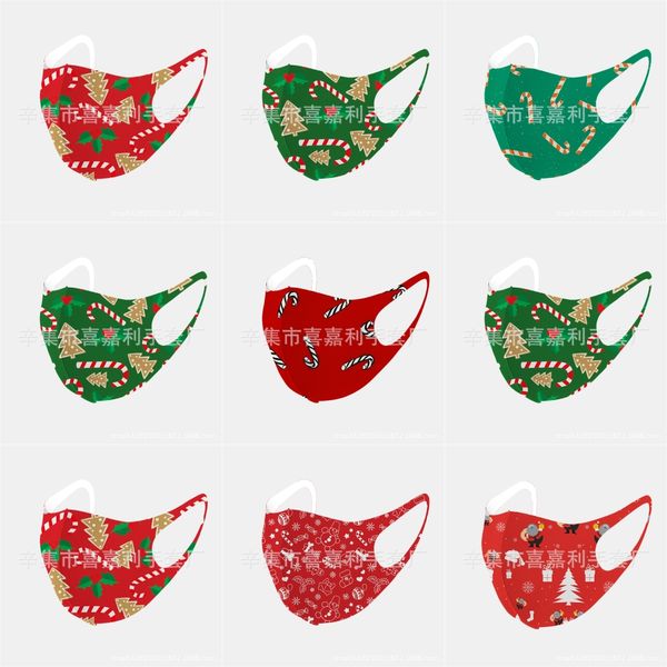 

donald trump 2020 face christmas mask cloth anti-dust christmas mask fun cotton usa womanfashion winter warm washable designer chr#328123143, Black