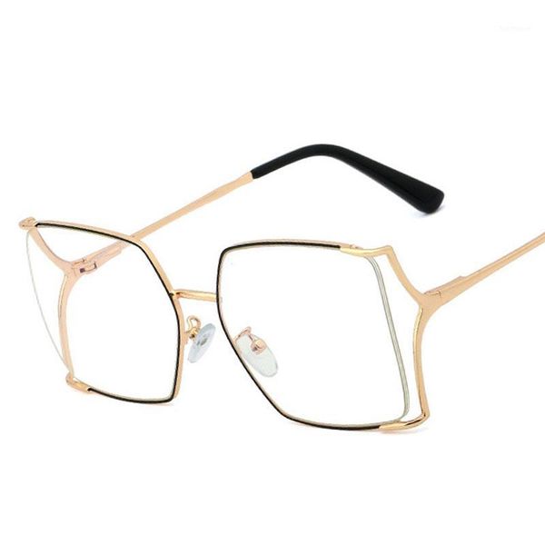 

veshion square hollow ultralight anti-blue lens glasses frames men women optical fashion computer glasses1, Black