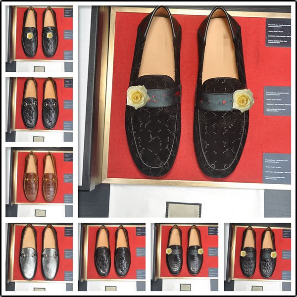 

brand fashion crocodile grain style soft moccasins men loafers leather shoes men flats casual driving shoes, Black