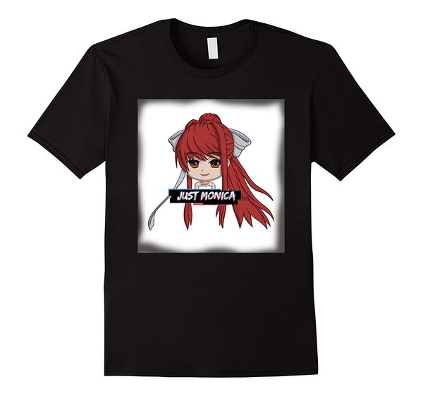 

just monika or monica meme doki doki tshirt literature club quality t shirts printing short sleeve t shirt sport hooded sweatshirt hoodie