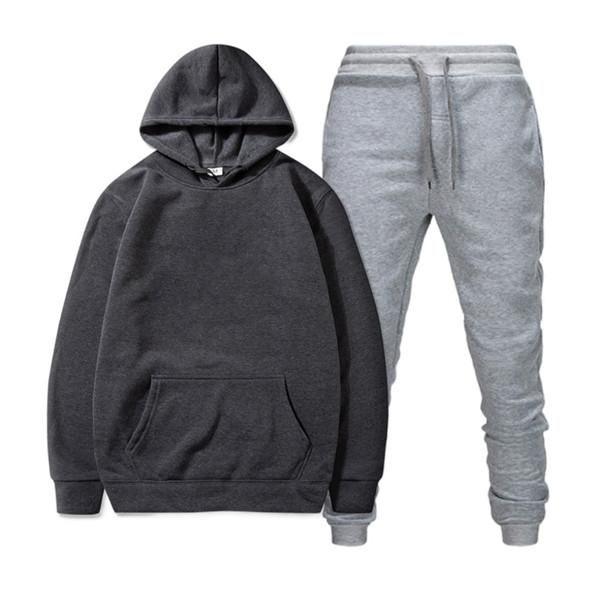 

mens designers basketball tracksuit casual mens tracksuit women hoodies +pants mens clothing sweatshirt pullover tennis sporting suit, Gray