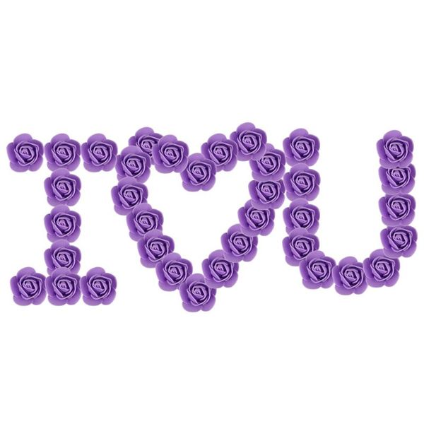 

100pcs 4cm mini artificial pe foam rose flower heads for wedding home decoration handmade fake flowers ball craft party supplies