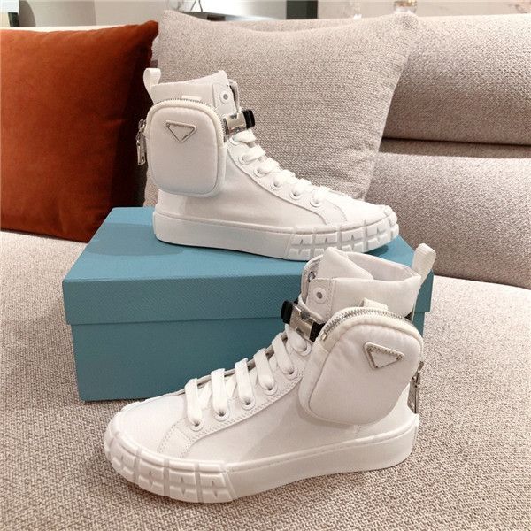 

high-help canvas shoes women's 2020 new pocket bag shoes thick-soled leisure sports board shoes canvas boots, Black