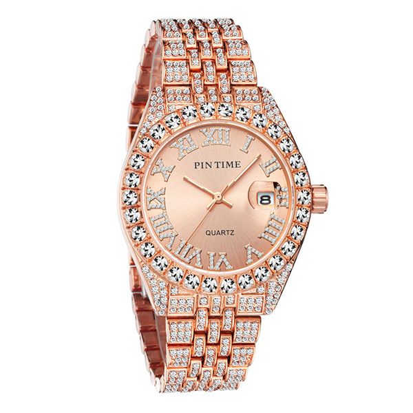 

relojes de cuarzo para hombre, cronógrafos militares de acero dorado, resistente al agua, con fecha, masculino, Slivery;brown