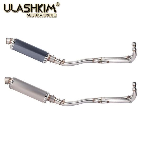 

motorcycle exhaust muffler middle link pipe full system slip on for t-max tmax 500 530 tmax500 tmax530 yp500 2008-2020