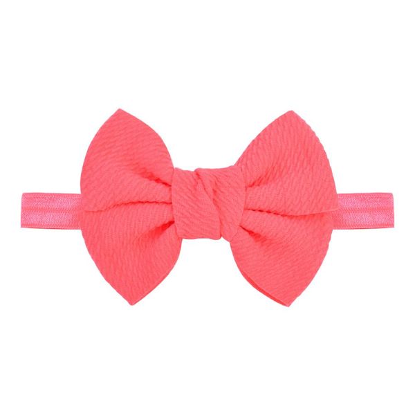 

20color nylon solid bowknot baby headband elastic hair bands for girls handmade turban headwear newborn kids hair accessories q sqcgwa