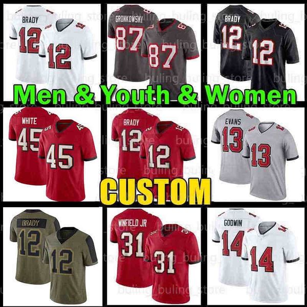 

tom brady jersey rob gronkowski leonard fournette devin white football antoine winfield jr buccaneer kyle trask chris godwin lavonte david r, Blue;black