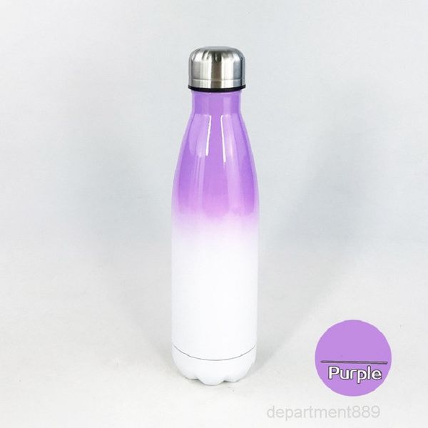 

a-diy sublimation 17oz bottle with gradient color 500ml stainless steel cola shaped water bottles double walled insulated flasks owd2292