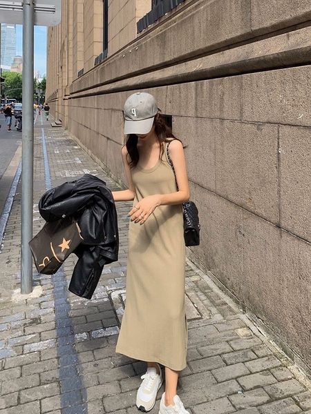 

pvxbz pit полосы трикотажной подвязки платье для женщин suspender жилета skirtautumn украшения с тонкой нижней юбкой и i-образного жилет osx, Black;gray