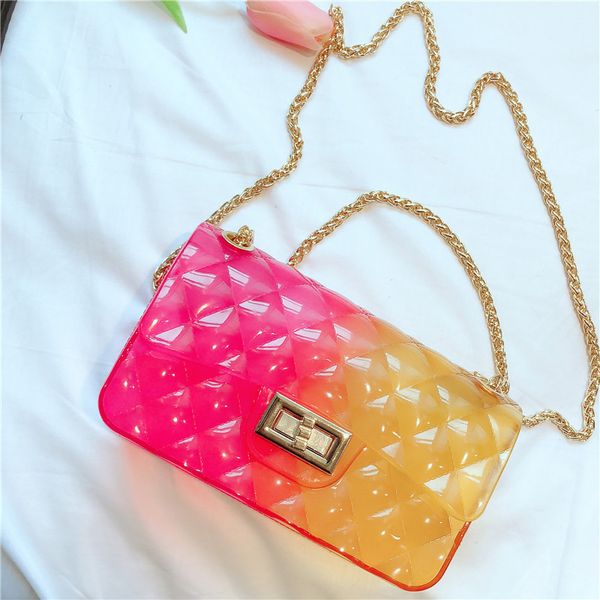 

id new jelly bags for baby girls childrens summer fashion coin purse kids crossbody bags new candy colors bags bk058, White