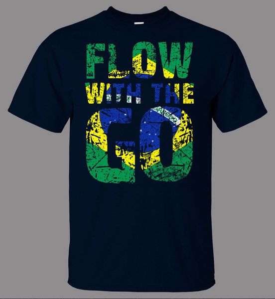 

mens нового способа марка горячего способа твердого бразильского джиу-джитсу bjj flow версия для печати мужские рубашки с коротким рукавом т