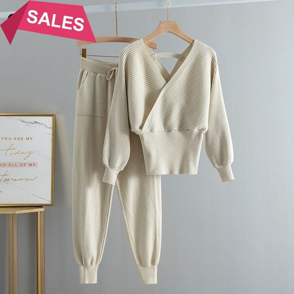 

2021 new shinnning deep v neck women sweater fashion long sleeve pullover sweaters fall winter female jumper knitted lddt, White;black